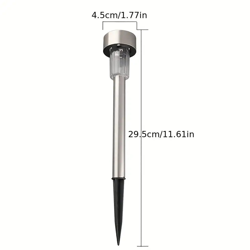 Stainless Steel Solar Lawn Lamp for Outdoor Spaces