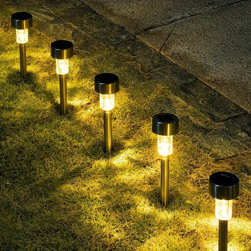 Stainless Steel Solar Lawn Lamp for Outdoor Spaces