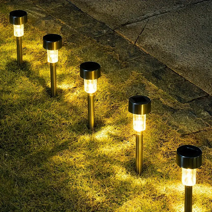 Stainless Steel Solar Lawn Lamp for Outdoor Spaces
