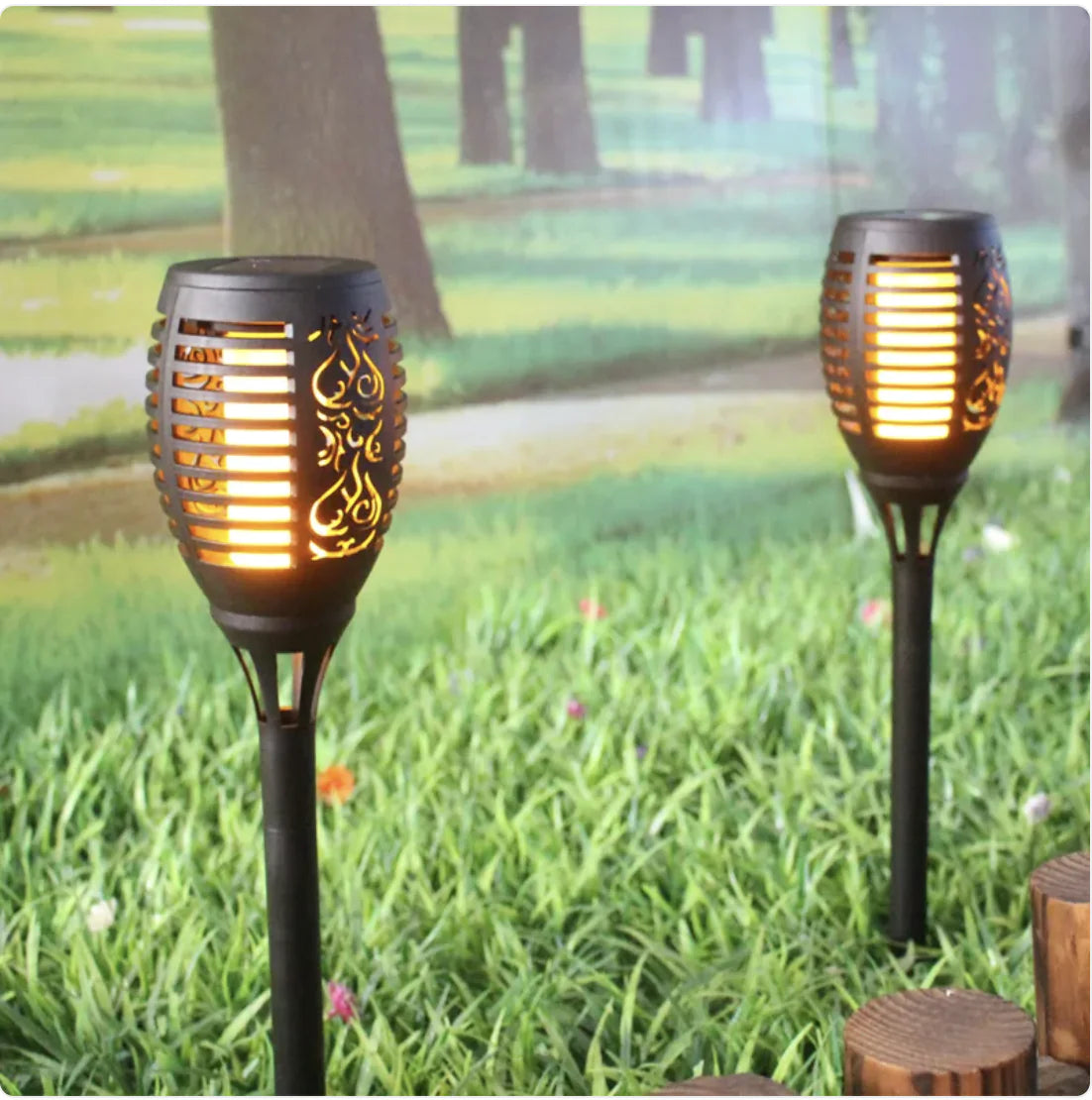 Solar Flickering Flame Light