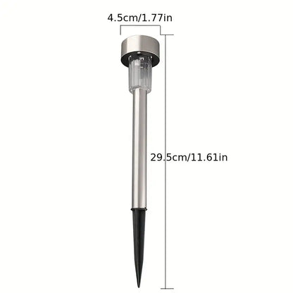 Stainless Steel Solar Lawn Lamp for Outdoor Spaces