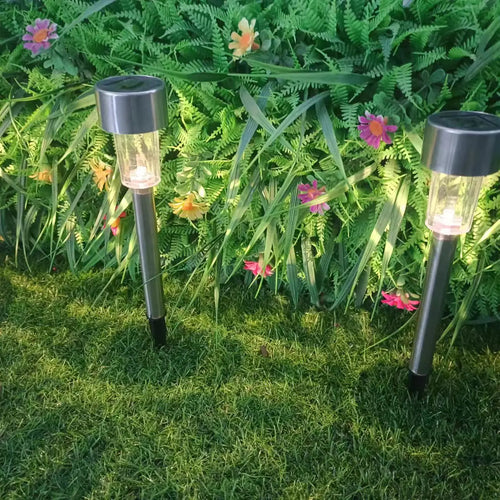 Stainless Steel Solar Lawn Lamp for Outdoor Spaces