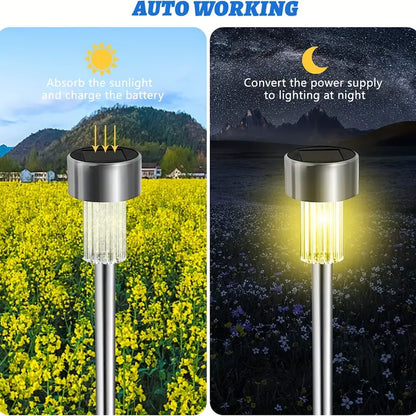 Stainless Steel Solar Lawn Lamp for Outdoor Spaces